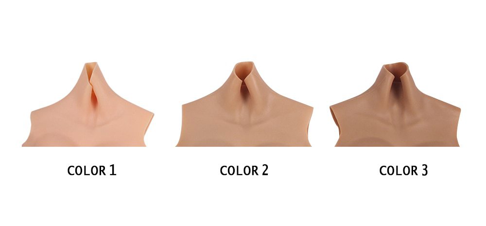 Боди из силикона с накладной грудью и вагиной