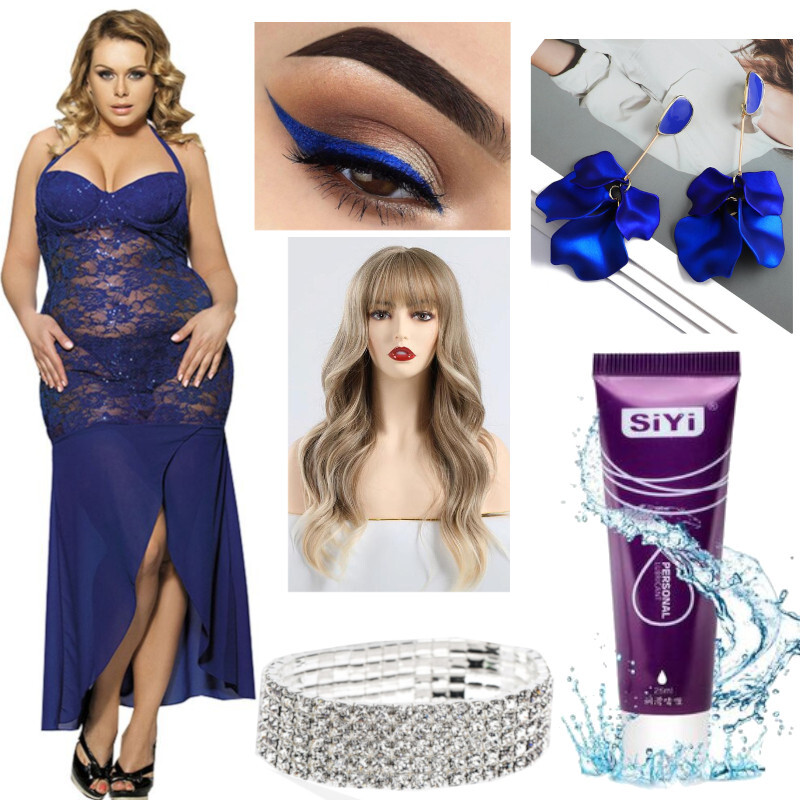 Женский образ в синем цвете