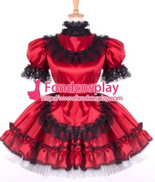 Атласное красное платье для Sissy