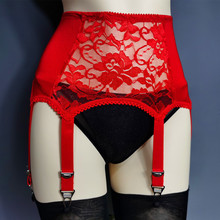 Винтажный пояс с 6 пажами (красный)