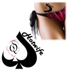 Временная татуировка "Hotwife" 3 штуки