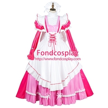Длинное розовое платье горничной Sissy