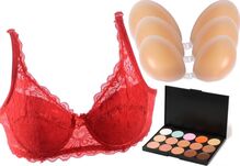 Красный набор для создания декольте