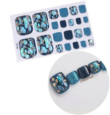 Наклейки на ногти для педикюра