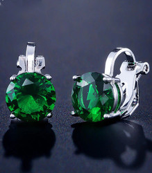 Клипсы "CRYSTAL" (зеленый)