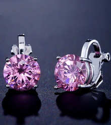 Клипсы "CRYSTAL" (розовый)