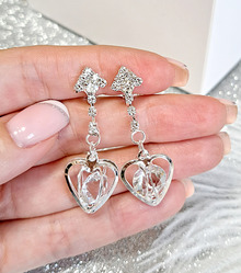 Клипсы "Холодное сердце" (серебро)