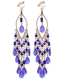 Клипсы "София" (синий)