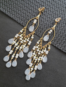 Клипсы "София" (белый)