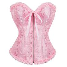 Розовый корсет на молнии