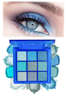 Тени HUDA STORY (синяя палитра)