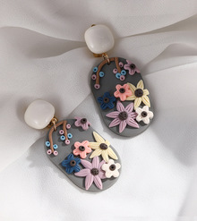 Клипсы "Весна" (овальные) 