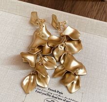 Клипсы "Маргарита" (золото) 