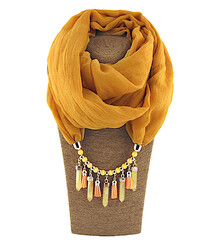 Шарф-колье с подвесками 