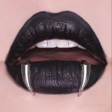 Клипсы-пирсинг на губу "Клыки"