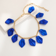 Браслет на цепочке "Евангелина" (синий)