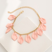 Браслет на цепочке "Евангелина" (розовый)