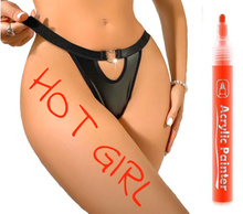 Красный маркер для рисования на теле