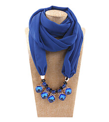 Шарф-колье со стразами 