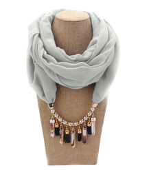 Шарф-колье с подвесками