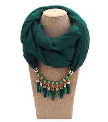 Шарф-колье с подвесками