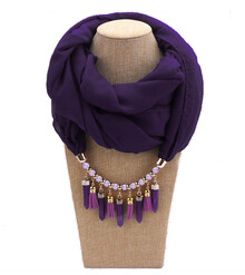 Шарф-колье с подвесками