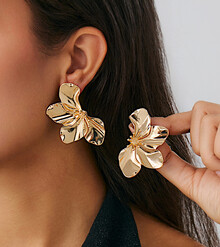 Серьги "Золотистое соцветие"