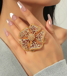 Кольцо "Цветок счастья"