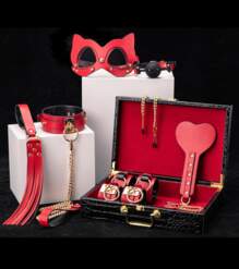 БДСМ-набор с маской кошки 